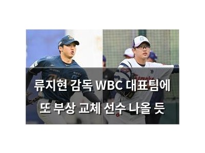 류지현 감독 WBC 대표팀에 또 부상 교체 선수 나올 듯