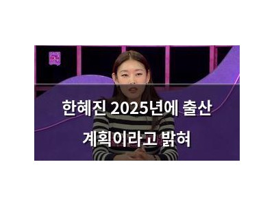 한혜진 2025년에 출산 계획이라고 밝혀