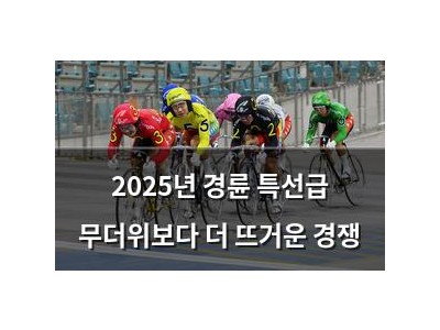 2025년 경륜 특선급 무더위보다 더 뜨거운 경쟁