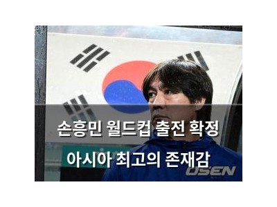 손흥민 월드컵 출전 확정 아시아 최고의 존재감