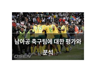 남아공 축구팀에 대한 평가와 분석