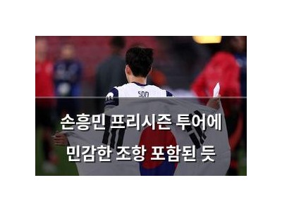 손흥민 프리시즌 투어에 민감한 조항 포함된 듯