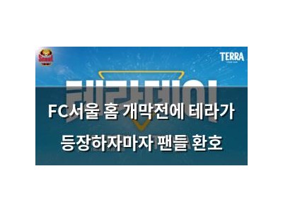 FC서울 홈 개막전에 테라가 등장하자마자 팬들 환호