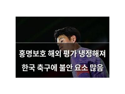 홍명보호 해외 평가 냉정해져 한국 축구에 불안 요소 많음